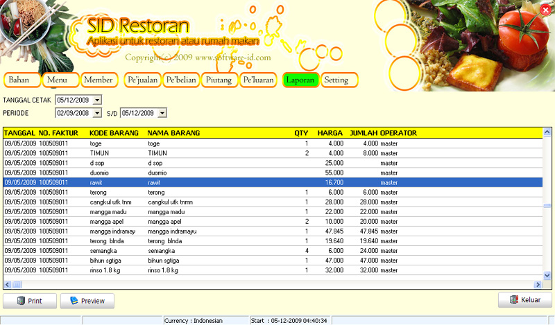 Software Restoran Cafe Rumah Makan Dengan Fitur Lengkap