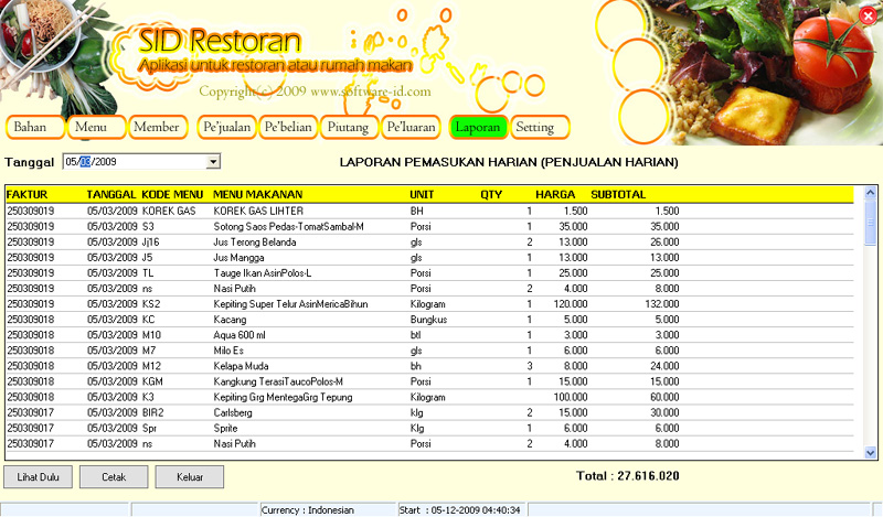 Software Restoran Cafe Rumah Makan Dengan Fitur Lengkap