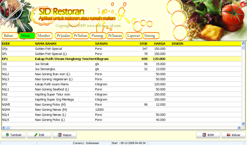 Software Restoran Cafe Rumah Makan Dengan Fitur Lengkap