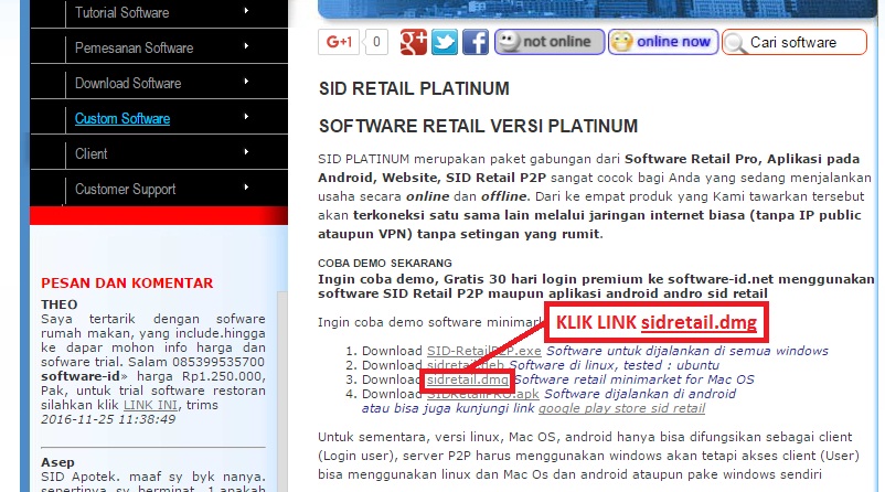 Install SID Retail P2P di Mac OS